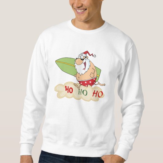 Sweatshirt Surf Père Noël Beach Noël (Devant)