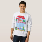 Sweatshirt Surf pour Père Noël (Devant entier)