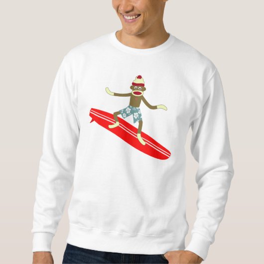 Sweatshirt Surfer de singe de chaussette (Devant)