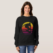 Sweatshirt Surfer Retro Surfing Sunset (Devant entier)