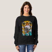 Sweatshirt Surfer Skeleton Waves  Surfboard Surfrider Taco Su (Devant entier)