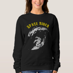 Sweatshirt Surfeur Astronaute Cavalier Spatial