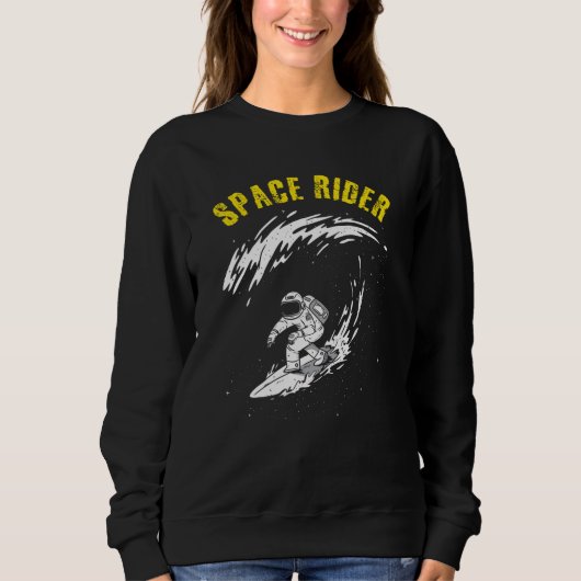 Sweatshirt Surfeur Astronaute Cavalier Spatial (Devant)