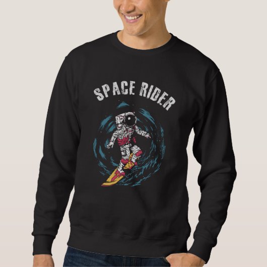 Sweatshirt Surfeur Astronaute Cavalier Spatial Surfeur (Devant)