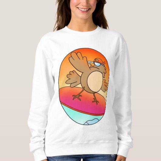 Sweatshirt Surfeur d'été (Devant)