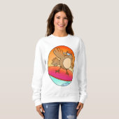 Sweatshirt Surfeur d'été (Devant entier)