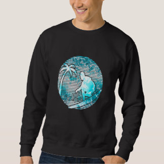 Sweatshirt Surfeur Rétro Soleil Vintage Surf Planche de Surf