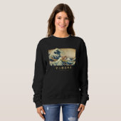 Sweatshirt Surfing Shetland Sheep Sheltie Kanagawa Wave Japan (Devant entier)