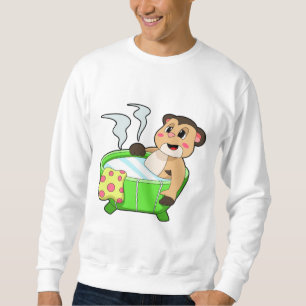 Sweatshirt Suricate au bain dans une baignoire