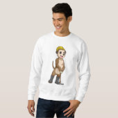 Sweatshirt Suricate en mineur avec pioche (Devant entier)