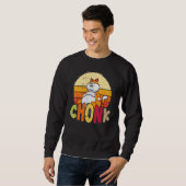 Sweatshirt Surpoids Chubby Chonk Mème Chat Pour Feline Gras (Devant entier)