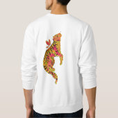 Sweatshirt Surreal Neon Tiger (Dos)