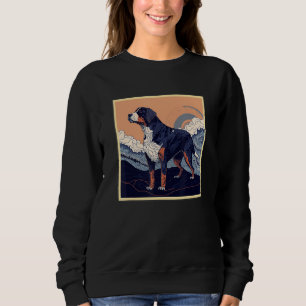 Sweatshirt Surréalisme Peinture japonaise Greater Swiss Mount
