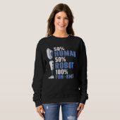 Sweatshirt Survivant d'amputation pour prothèse de jambe (Devant entier)