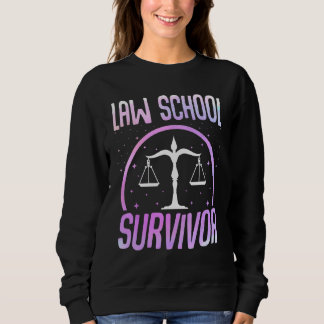 Sweatshirt Survivant de l'école de droit - Drôle étudiant de 