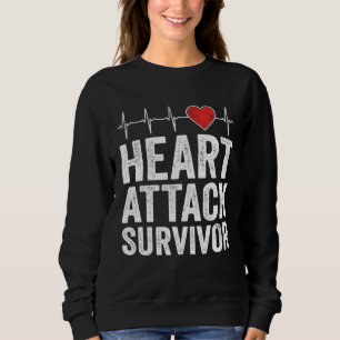 Sweatshirt Survivant d'une crise cardiaque Sensibilisation à 