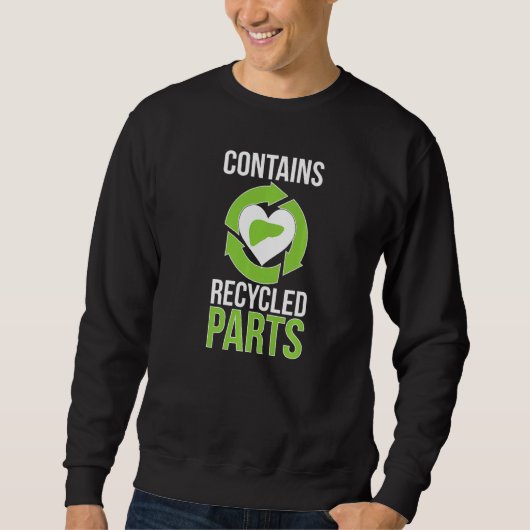 Sweatshirt Survivant d'une greffe de foie Drôle de greffe de (Devant)