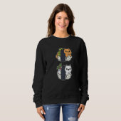 Sweatshirt Sushi Cats Pet Person   (Devant entier)