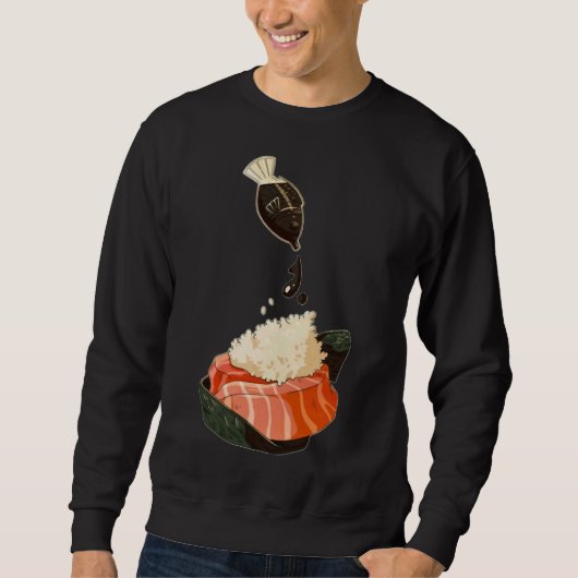 Sweatshirt Sushi de pêche (Devant)