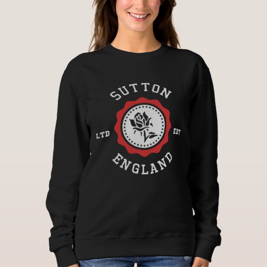 Sweatshirt SUTTON England Rose Badge (Devant)