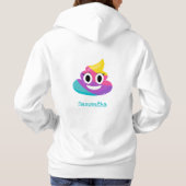 Sweatshirt Sweat - shirt à capuche Rainbow Poop Em (Dos)