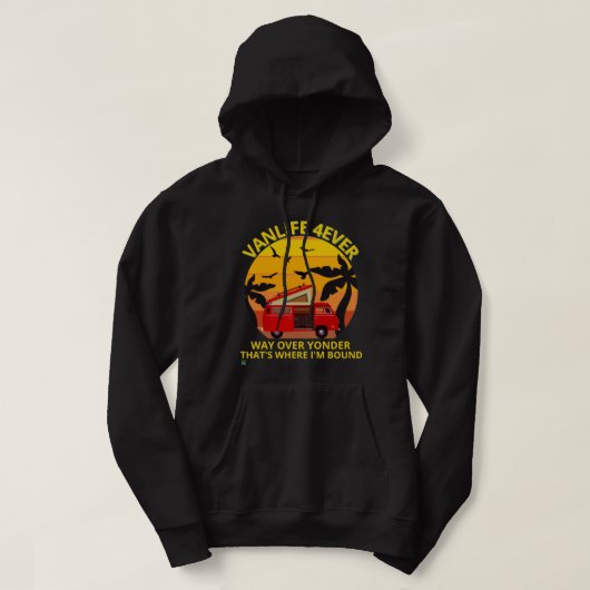 sweatshirt sweat - shirt à capuche "VANLIFE..." (Design devant)