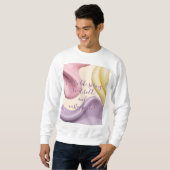 Sweatshirt Sweat-shirt au graphique abstrait stylé (Devant entier)