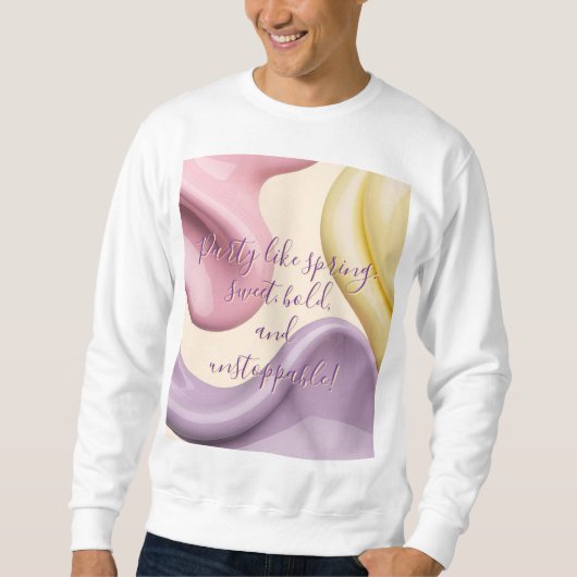 Sweatshirt Sweat-shirt au graphique abstrait stylé (Devant)