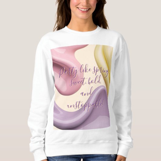 Sweatshirt Sweat-shirt au graphique abstrait stylé (Devant)