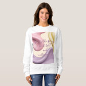 Sweatshirt Sweat-shirt au graphique abstrait stylé (Devant entier)