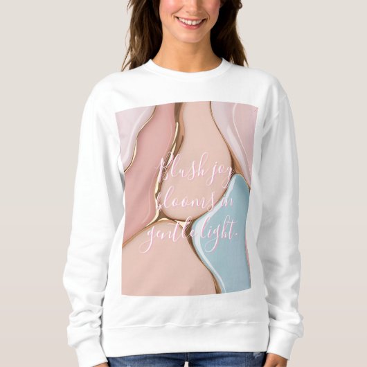 Sweatshirt Sweat-shirt au motif abstrait stylé (Devant)