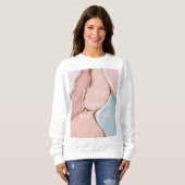 Sweatshirt Sweat-shirt au motif abstrait stylé (Devant entier)