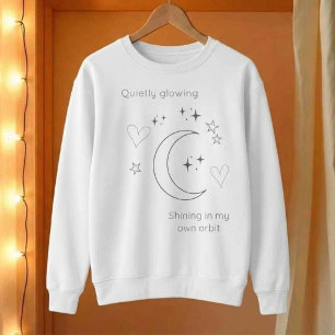 Sweatshirt Sweat-shirt blanc à design céleste personnalisé