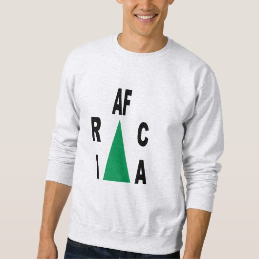 Sweatshirt Sweat-shirt cendre homme DESIGN AFRICA (Devant)