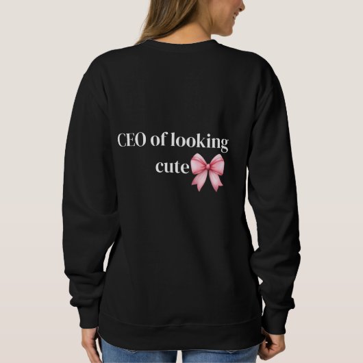 Sweatshirt Sweat-shirt Coquette Obsédé Elf - Graphique Esthét (Dos)