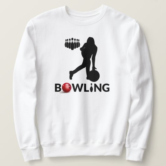 Sweatshirt Sweat-shirt de bowling pour femme (Design devant)