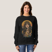 Sweatshirt Sweat-shirt de fille Boho | Esthétique vintage (Devant entier)
