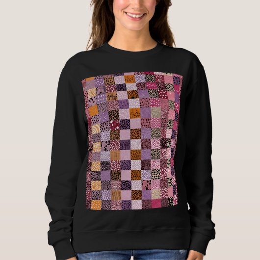 Sweatshirt Sweat-shirt esthétique patchwork (Devant)
