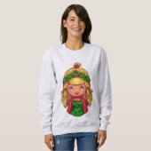 Sweatshirt Sweat-shirt fille Noël fille (Devant entier)