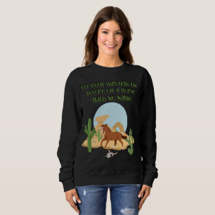 Sweatshirt Sweat-shirt foncé pour femme Cheval sans nom