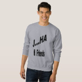 Sweatshirt Sweat-shirt grise homme JHA FAOUS CLOWN (Devant entier)