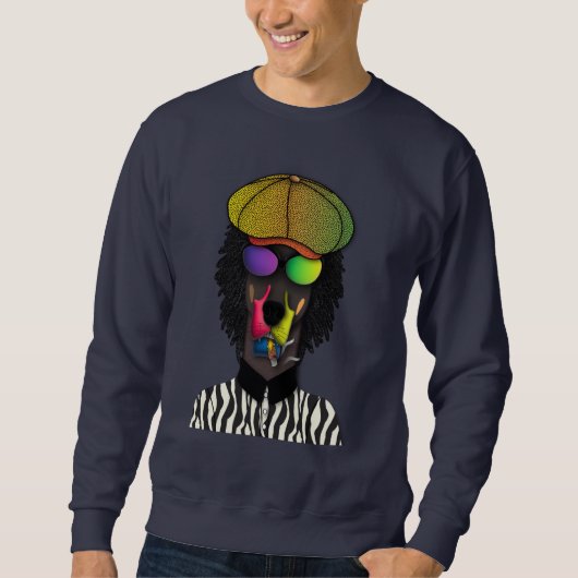 Sweatshirt Sweat-shirt urbain Doberman "Vibes Cool" (Devant)