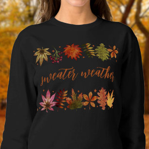Sweatshirt Sweather Botanique Automne Feuilles d'automne