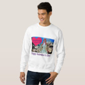 Sweatshirt sweatshirt. Heureuse Sainte-Valentin. doe/merm (Devant entier)