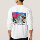 Sweatshirt sweatshirt. Heureuse Sainte-Valentin. doe/merm (Dos)