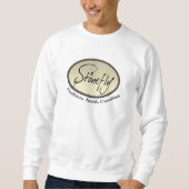 Sweatshirt Sweatshsirt de logo couleur pierre blanche pour ho (Devant)