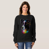 Sweatshirt Sweet Border Collie Dog Portrait_6 (Devant entier)