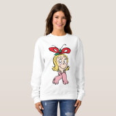Sweatshirt Sweet Cindy Lou Who Portrait (Devant entier)