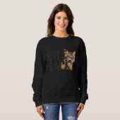 Sweatshirt Sweet Kitten Funny Bite Back Cat Lover Cat Owner C (Devant entier)