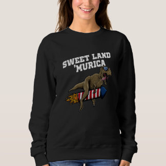 Sweatshirt Sweet Land Murica Patriotic American Patriotism US